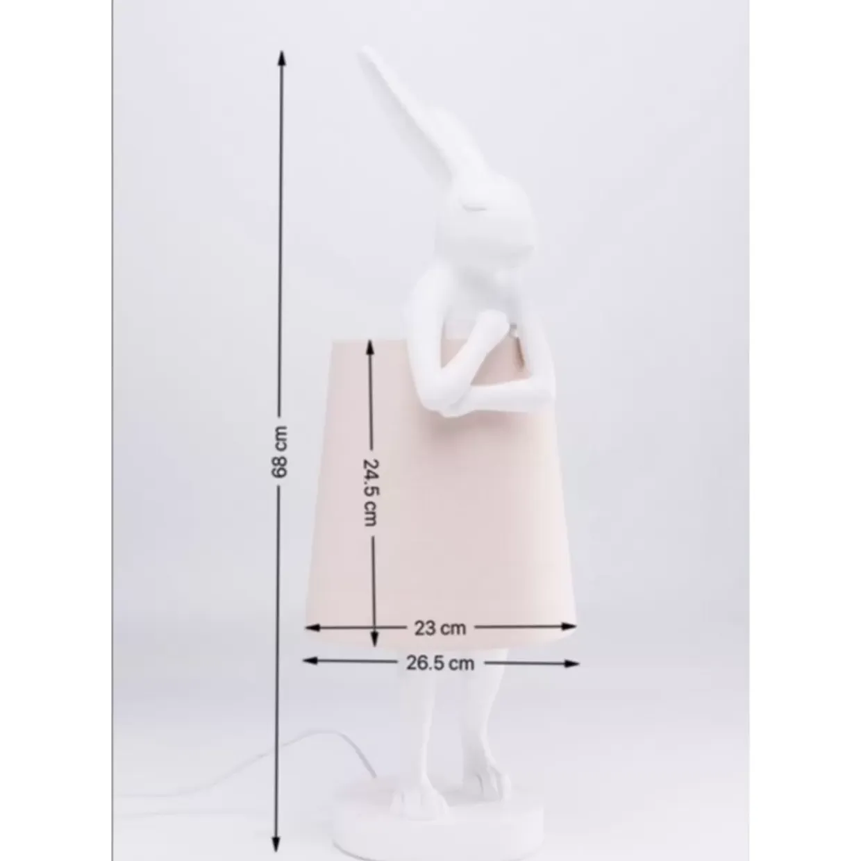Tischleuchte Animal Rabbit Weis 68Cm