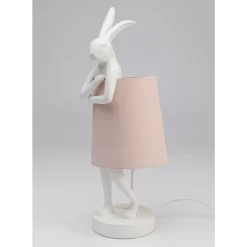 Tischleuchte Animal Rabbit Weis/Rosa 50Cm