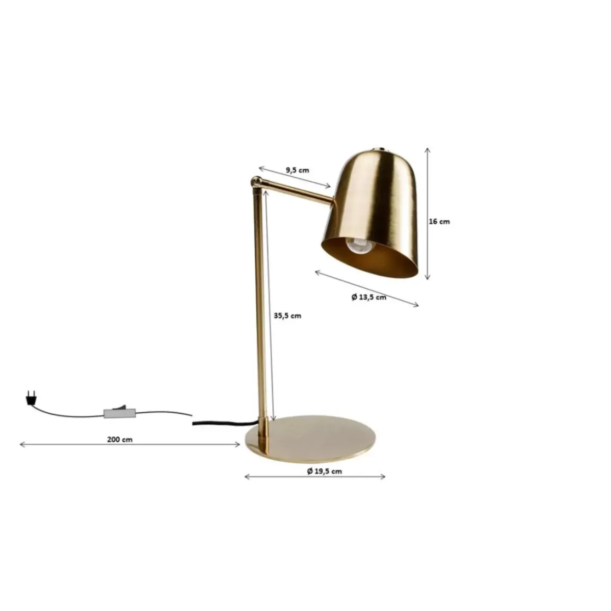 Tischleuchte Theater Brass