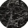 Tischplatte Schickeria Marmoroptik Schwarz O80Cm