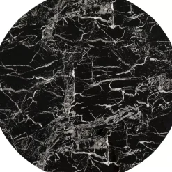 Tischplatte Schickeria Marmoroptik Schwarz O110Cm
