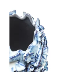 Vase Butterflies Lightblue 35Cm