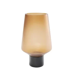 Vase Noble Ring Amber Matt 26Cm