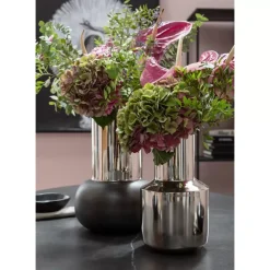 Vase Vesuv Schwarz 42Cm