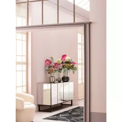 Vase Vesuv Schwarz 42Cm