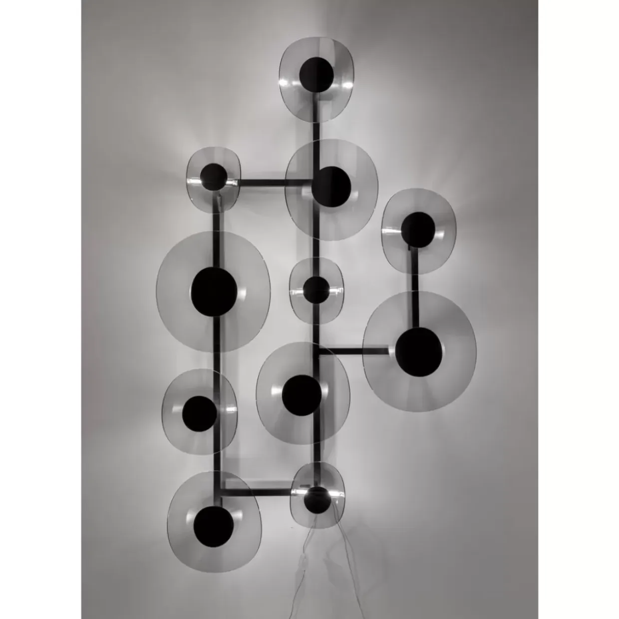 Wandleuchte Mariposa Schwarz Smoke 116X198Cm