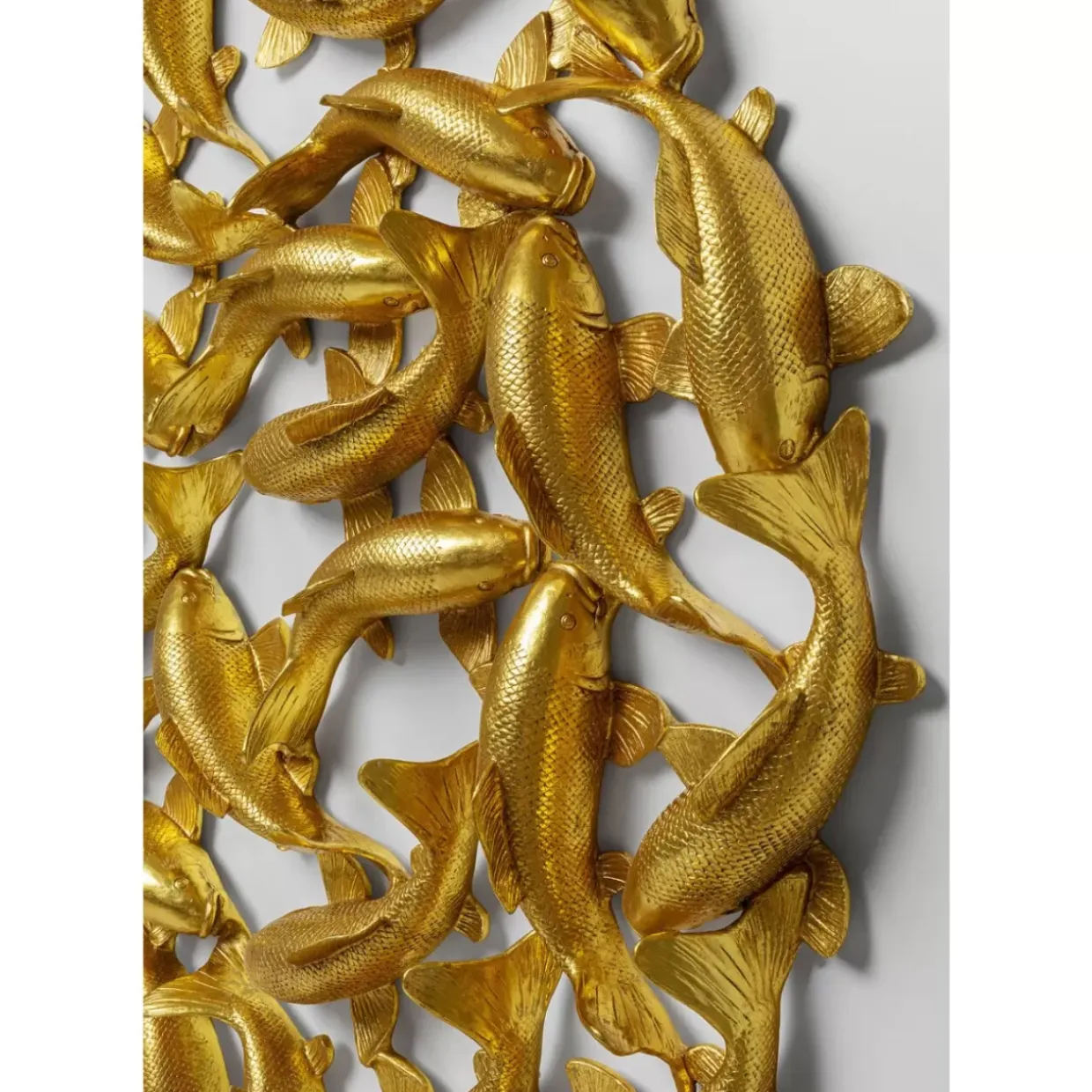 Wandobjekt School Of Koi Gold O160Cm