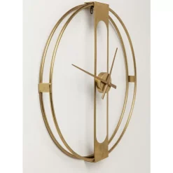 Wanduhr Clip Gold O60Cm