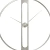 Wanduhr Clip Silber O60Cm