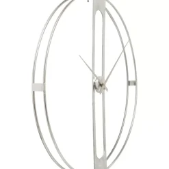 Wanduhr Clip Silber O60Cm