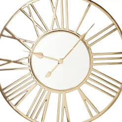 Wanduhr Giant Gold O80Cm
