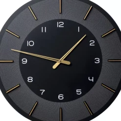 Wanduhr Lio Schwarz O60