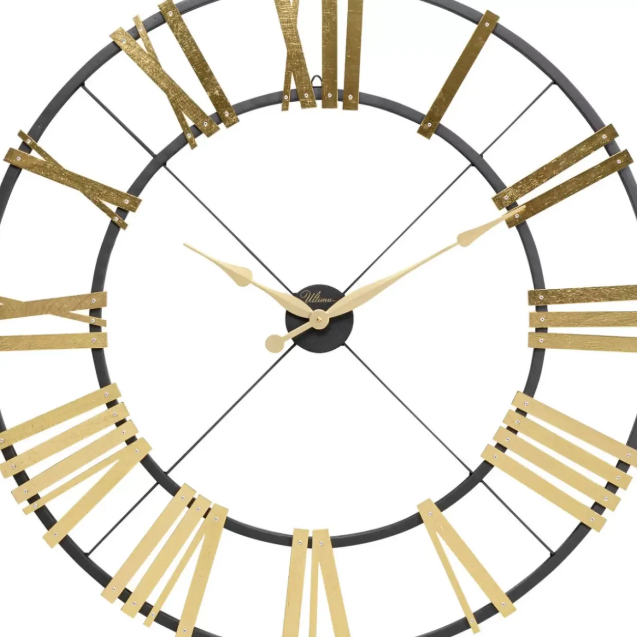 Wanduhr Nevio Brass O95Cm