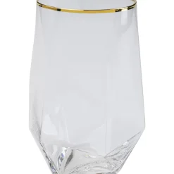 Wasserglas Diamond Gold Rim