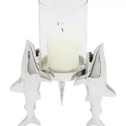 Windlicht Shark Family 23Cm
