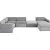 Wohnlandschaft 2 Lucca Grau Rechts 328Cm