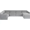 Wohnlandschaft 1 Lucca Grau Rechts 328Cm