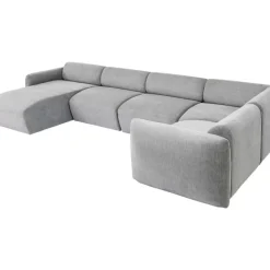 Wohnlandschaft 1 Lucca Grau Links 328Cm