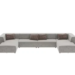 Wohnlandschaft Infinity Malibu Grau 434Cm