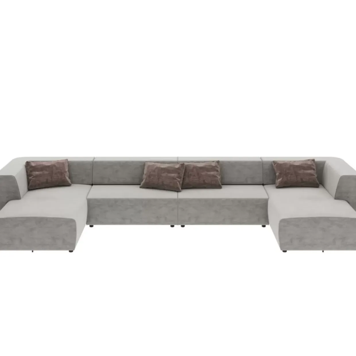 Wohnlandschaft Infinity Malibu Grau 434Cm