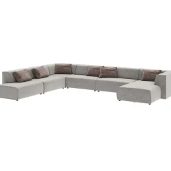 Wohnlandschaft Infinity Miami Grau 417Cm